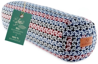 #DoYourYoga Yoga Bolster Yoga-Bolster Tarik - gefüllt mit Bio-Buchweizenschalen, Bodensitzkissen Asanas Meditation Pilates Körper Geist 68x22x22cm