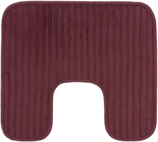 Gözze Badematte Berlin, Höhe 7 mm, rutschhemmend beschichtet, fußbodenheizungsgeeignet, Polyester, rechteckig, Badteppich, Uni Farben, Cord Optik, waschbar