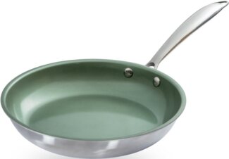 JUST VEGAN Bratpfanne CeraVegan 24 cm Edelstahl