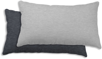 One Home Kissenbezüge Wende Melange, (2 Stück), meliert, Baumwolle kuschelig warm weich Biber Winter