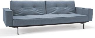 Splitback mit Armlehnen - Schlafsofa - Mixed Dance Light Blue (525)