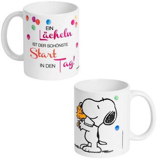 United Labels® Tasse Peanuts Snoopy - Ein Lächeln ist...! - Mug, Keramik