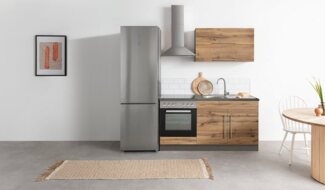 KOCHSTATION Küchenzeile KS-Samos, Breite 160 cm, wahlweise mit E-Geräten und Glaskeramikkochfeld