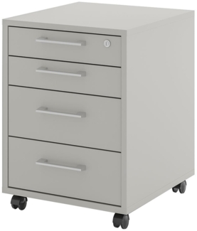 Rollcontainer vito Vary, Holzwerkstoff, Grau, 46 x 64 x 51 cm