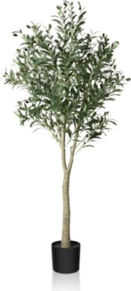 LuxusKollektion Baumbehang Künstlicher Olivenbaum 150cm Tropische Dekoration Innen Außen Pflanze