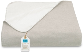 Wohndecke, ZOLLNER, Wendeoptik, 150 x 200 cm, 60% Baumwolle, 40% Polyacryl, Wendeoptik