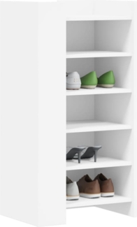 vidaXL Schuhschrank Weiß 52x37,5x100 cm Holzwerkstoff 848444