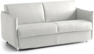 Dmora 3-Sitzer Schlafsofa Gravere, Schlafsofa fürs Wohnzimmer, gepolstert, abnehmbar, 100 % Made in Italy-Qualität, 200x95 h90 cm, Hellgrau