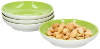 4er Set Doppio Schalen flach Ø 10cm Grün Snack-Schüssel Dessert-Bowl Ritzenhoff