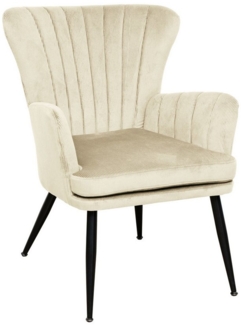 SVITA Sessel SANSA, Corbezug, Lesesessel, Modern, Polsterstuhl,Schwarz