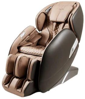 Casada AlphaSonic II Massagesessel - Kunstleder - Creme-Braun