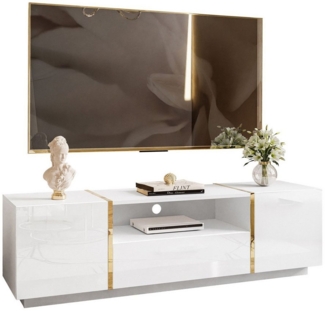Lookway TV-Schrank ONYX Moderne Hochglanz TV-Lowboard 158 cm mit Schublade