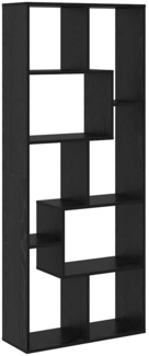 vidaXL Bücherregal Schwarze Eiche 67 x 25 x 161,5 cm Holzwerkstoff 869252