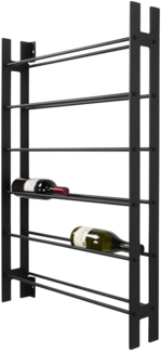Weinregal VINE 7 Wandregal für Weinflaschen Schwarz von Spinder Design