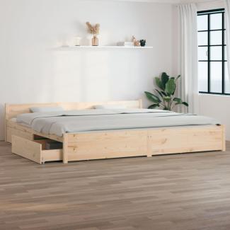 vidaXL Bett mit Schubladen 180x200 cm 6FT Super King [3103574]