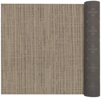 ANRO Läufer LUIGI Leinensstyle pflegeleicht hochwertig Flurläufer Küchenteppich, eckig, Höhe: 3 mm, Teppichläufer 100cm Einfarbig,uni,Meliert Beige wasserdicht