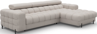 MOEBLO Ecksofa Neviro, Robuste Verarbeitung, verstellbare Kopfstützen und integrierter Bettkasten für maximalen Komfort und Funktionalität, Eckcouch Wohnlandschaft Sofa mit Ottomane Eckgarnitur Polsterecke, (BxHxT):285x72-93x181 cm