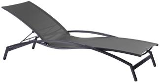 Liege Valencia (Schwarz / Silber Aluminium-Armlehne)