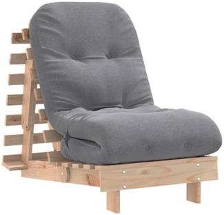 vidaXL Futon Schlafsofa mit Matratze 60x206x11 cm Massivholz Kiefer 846746