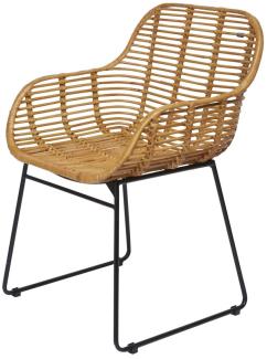 RATTAN Tom Tailor Armlehnstuhl 2er-Set Rattan Natur