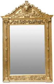 Casa Padrino Luxus Barock Standspiegel Gold - Handgefertigter Massivholz Spiegel im Barockstil - Barock Möbel - Edel & Prunkvoll