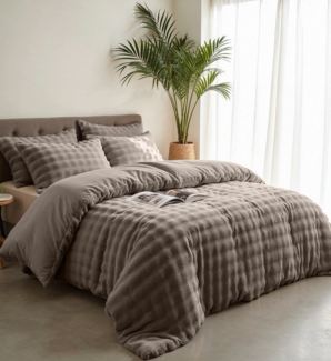 Sitheim-Europe Bettwäsche Bettwäsche-Set Bettbezug Pom Pom, 3 teilig