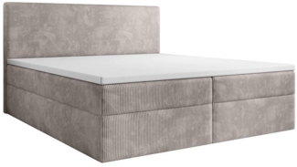 Luxusbetten24 Boxspringbett Soft in Cord, mit Stauraum