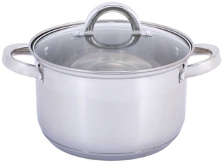 Kochtopf 2 L Edelstahl Suppentopf 16 cm Induktion Schmortopf Bratentopf Topf