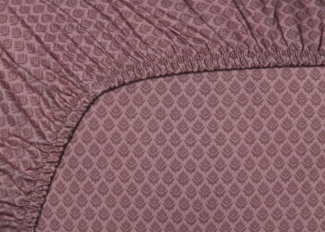 PiP Studio Spannbettlaken Thousand Leaves_Mauve_UV_UV_100x200 HH: 25 1 Spannbettlaken 100x200, Baumwolle, Gummizug: rundum Gummi, (1 Stück), Spannbettlaken Spannbetttuch mit Rundumgummi