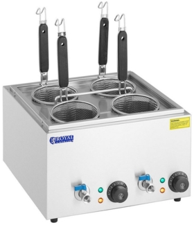 Royal Catering Spaghettitopf Nudelkocher mit 4 Körben Pastakocher Pasta-Station Temperatur: 30 -, Edelstahl, verschiedene Größen