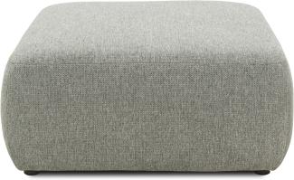 DOMO Collection Cesena, Hocker, Microfaser grau, 88 x 88 cm