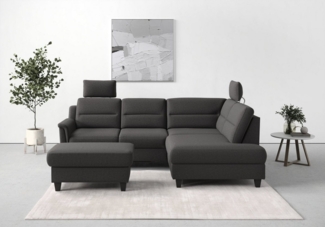 sit&more Ecksofa Farö L-Form, inklusive Federkern, wahlweise mit Bettfunktion und Bettkasten