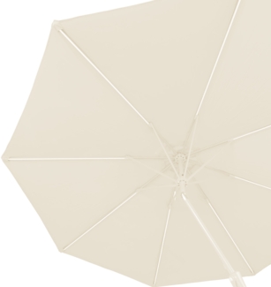 Blumfeldt Calais Sonnenschirm LED Aluminium-Rahmen Polyester-Bespannung UV 50 Dunkelgrün