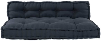 vidaXL Pallet Sofa Kissen 2 pcs Anthrazit Stoff 4019084