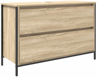 vidaXL Waschbeckenunterschrank mit Schubladen Sonoma-Eiche 861878
