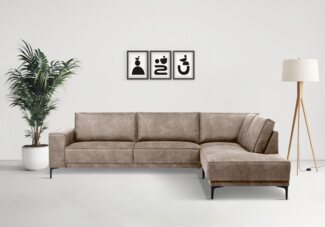 Places of Style Ecksofa Oland, L-Form, im zeitlosem Design und hochwertiger Verarbeitung