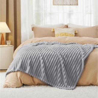 Wohndecke Mikrofaser Sofadecke Überwurfdecke, REDOM, 150x200cm Sofaüberwurf Couchdecke, pflegeleicht maschinenwaschbar