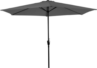 habeig Sonnenschirm Sonnenschirm Marktschirm Kurbelschirm 300cm mit 6 Streben, LxB: 260x300 cm, Besondere Farben