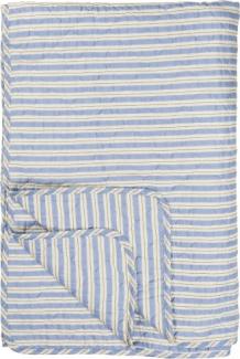 Ib Laursen Decke Quilt Karos Natur/Hellblau (130x180cm) 07963-26