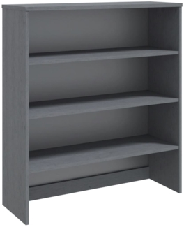 vidaXL Highboard-Oberteil HAMAR Dunkelgrau 90x30x100 cm Massivholz 340434