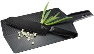 GEFU Set Falt-Schneidebrett LAVOS mit Santoku Messer by Greenpan