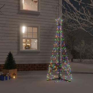 vidaXL LED-Weihnachtsbaum Kegelform Mehrfarbig 200 LEDs 70x180 cm 343504