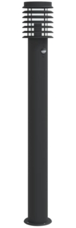vidaXL Wegeleuchte mit Bewegungsmelder Schwarz 110 cm Edelstahl 4006371