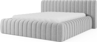 Eltap Carilla Bett (Royal 04) 140x200 Metallrahmen/Gaslift /Box , Grau, 244 x 93 x 180 cm
