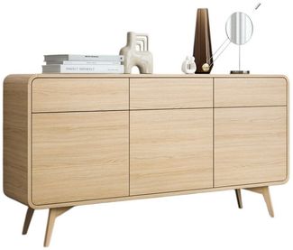 Compleo Kommode im Japandi Stil, Sideboard mit 3 Schubladen GRACIEL