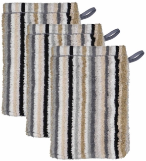 Cawö Waschlappen Unisex Waschlappen 3er Pack Baumwolle, Frottier (Packung, 3-St)