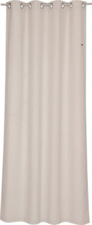 Esprit Vorhang HARP Blickdichter Ösenvorhang (2 St), Öse, Polyester, 2 Stück (140x250 cm) in Creme