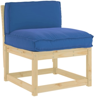 vidaXL Palettenkissen für Rückenlehne Königsblau 70 x 40 x 12 cm 42001525