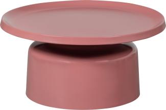 Couchtisch Duuk aus Metall, Rosa