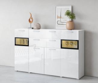 INOSIGN Highboard Sarah, Breite 182 cm, Türen mit Glaseinsatz